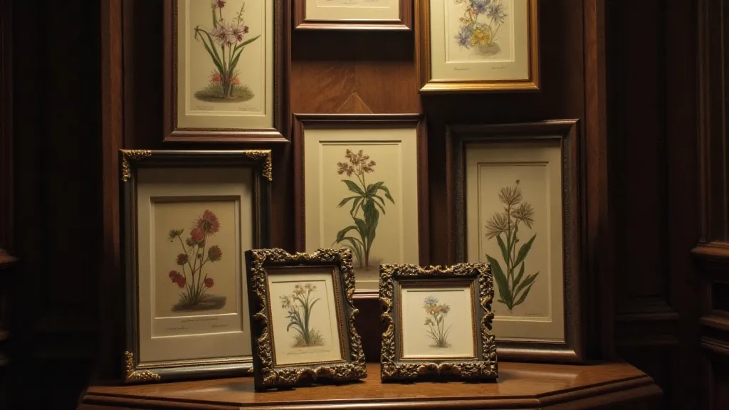 Collection of Victorian botanical prints