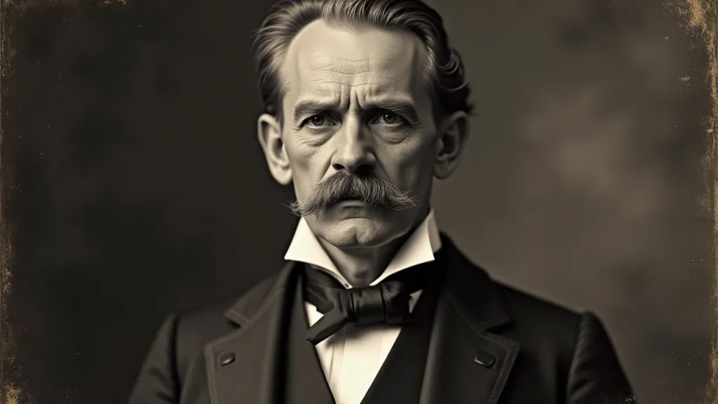 Tinted portrait of a Victorian gentleman