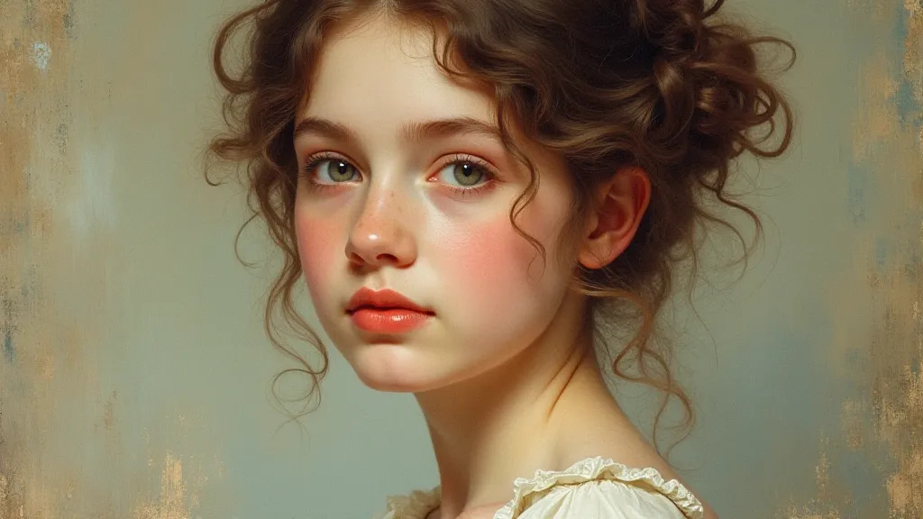 Restored Victorian hand-tinted portrait